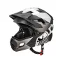 ROCKBROS TS-61 Capacete de bicicleta para criança com proteção de queixo removível, tamanho S (48-52 cm), cinzento