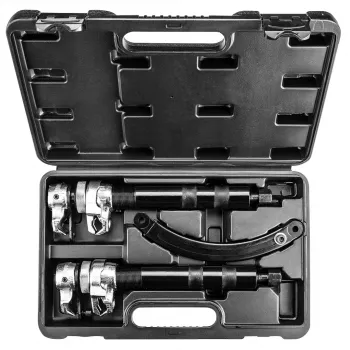 NEO TOOLS TOP-11-796 Conjunto de compressores de molas helicoidais, 2 peças, 370 mm, capacidade 1200 kg, ganchos forjados, óxido preto