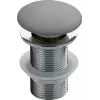 DEANTE NHC_S12A Tampão de ralo automático pop-up para lava-loiças de granito, ralo de 3 1/2 inch, botão de pressão, compósito de granito, preto