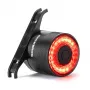 ROCKBROS Q3 Luz traseira de bicicleta com deteção inteligente de travagem - preto