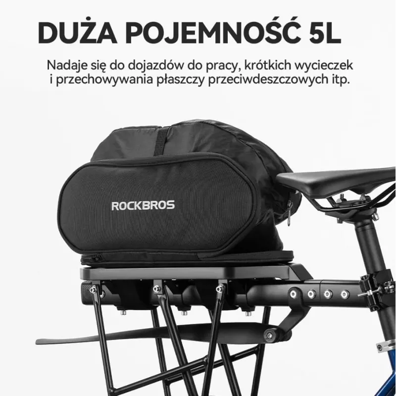 Rockbros 30140062001 Saco de bagageiro 5L preto