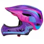 Rockbros Capacete de bicicleta convertível para criança TT-32SBPP-M com proteção de queixo removível, tamanho M, roxo-rosa