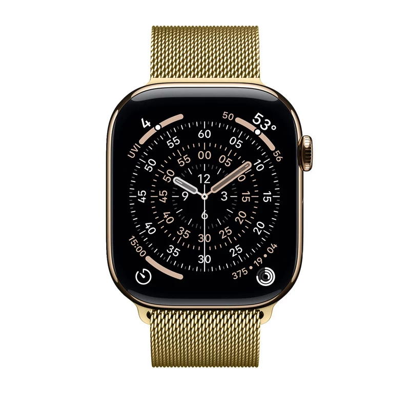 Pulseira de aço inoxidável Crong Milano Steel para Apple Watch 38/40/41/42 mm dourado