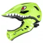 Capacete de bicicleta infantil convertível full-face ROCKBROS TT-32003 Shark com proteção de queixo removível, verde, tamanho S (48-52 cm)