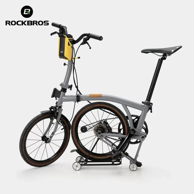 Rockbros AS-162 Bolsa de guiador impermeável para garrafas - Amarelo