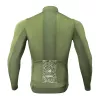 ROCKBROS ROAD TO SKY Camisola de bicicleta térmica corta-vento - Verde - Tamanho S