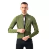 ROCKBROS ROAD TO SKY Camisola de bicicleta térmica corta-vento - Verde - Tamanho S