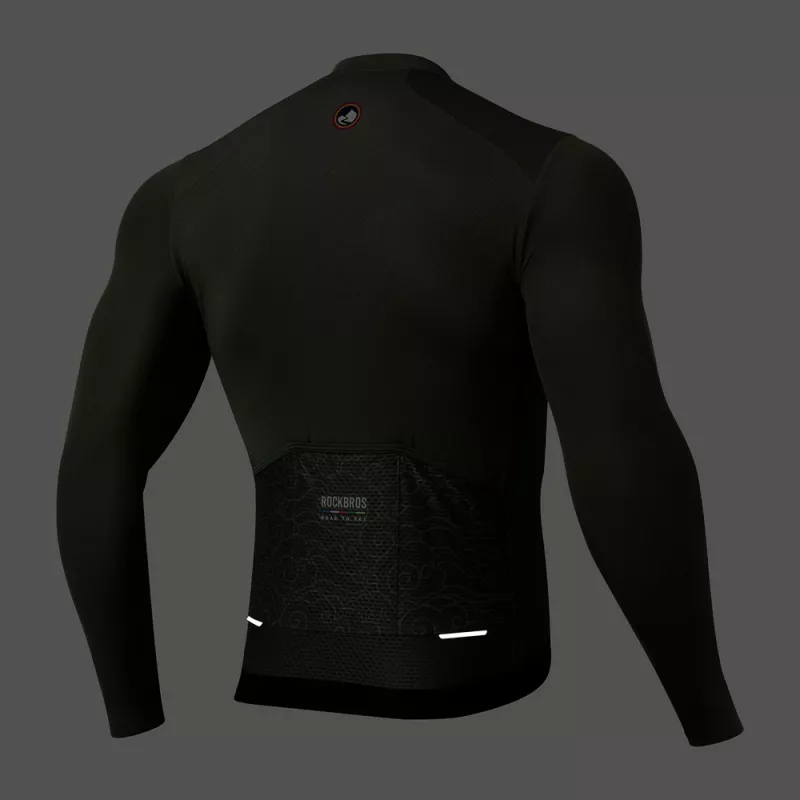 ROCKBROS 15220003003 ROAD TO SKY Camisola de bicicleta de manga comprida homem M - Verde