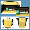 ROCKBROS AS-003-1Y Bolsa de bicicleta impermeável 10-14L com alça de ombro, montagem frontal/traseira, Amarelo