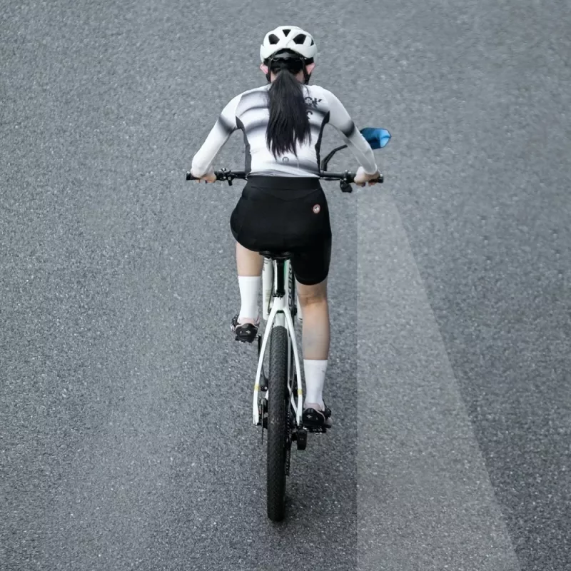 ROCKBROS F-253W Espelho de bicicleta em fibra de carbono antirreflexo - lado direito