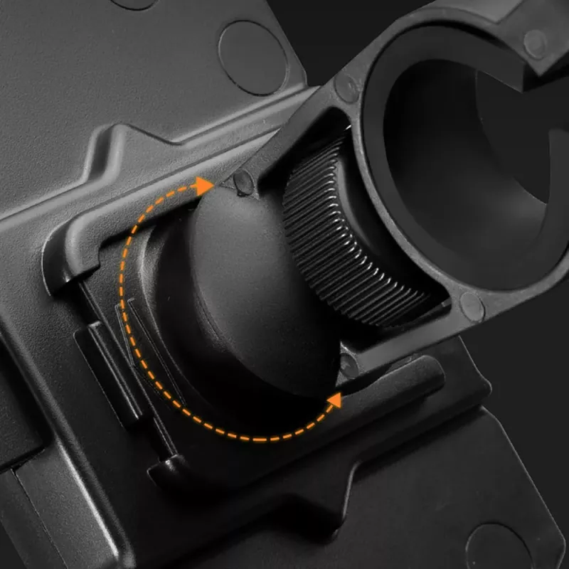 ROCKBROS HW-117 Suporte de fixação no guiador para smartphones - Preto-Cinzento
