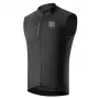 Colete de jersey de ciclismo ROCKBROS ROAD TO SKY para homem TLMJ003-01 leve, respirável, corta-vento, repelente à água, preto, tamanho L