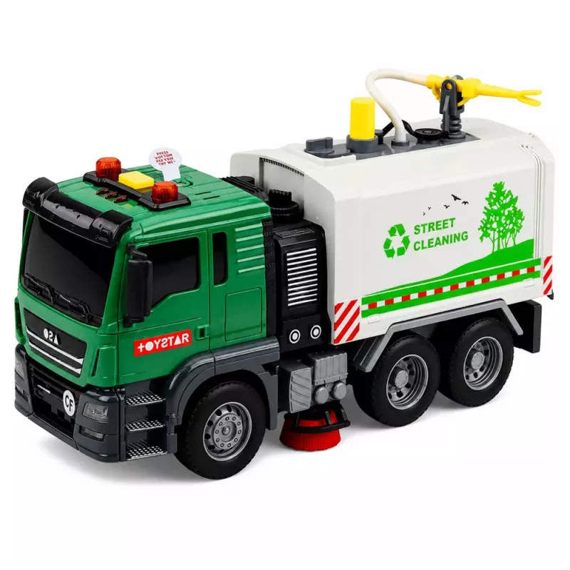 Varredora de rua com função de água, luzes e sons LEAN TOYS 1:14