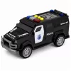 Carro de polícia veículo especial LEAN TOYS escala 1:32 preto com luz e som