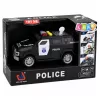 Carro de polícia veículo especial LEAN TOYS escala 1:32 preto com luz e som