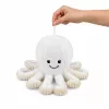 Peluche polvo LEAN TOYS com tentáculos elásticos, branco, 30 cm