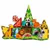 Blocos magnéticos animais selvagens selva ZOO 27 peças LEAN TOYS