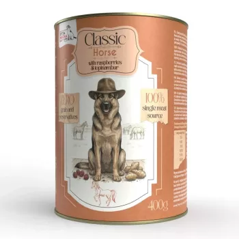 SYTA MICHA Classic Mono Cavalo com Framboesas e Tupinambo - Comida Húmida para Cães - 400g
