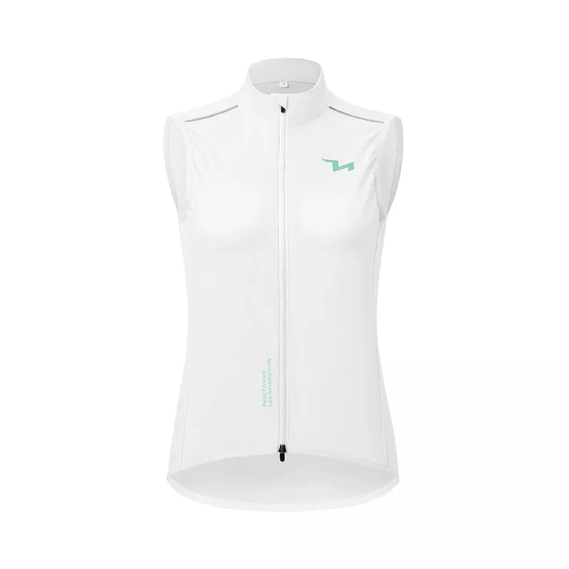 ROCKBROS MJ008 TVI Camisola de ciclismo corta-vento para mulher tamanho L - branco