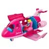 LEAN TOYS Avião dobrável para bonecas conjunto de viagem acessórios boneca rosa 9 peças