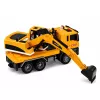 LEAN TOYS 1:14 Escavadora RC com balde móvel, luzes e som – amarelo