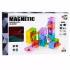 LEAN TOYS Blocos magnéticos cubo pista de bolas colorido 28 peças