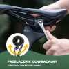 ROCKBROS TG-8601 multiferramenta de bicicleta com catraca e pontas de aço S2, corpo de alumínio cilíndrico, preto