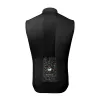 ROCKBROS ROAD TO SKY colete térmico corta-vento de ciclismo TLMJ002 - preto, tamanho L