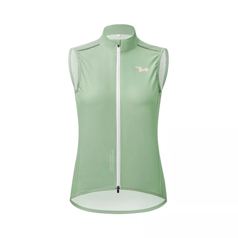 ROCKBROS mulher colete de ciclismo MJ008 TVI corta-vento verde tamanho M