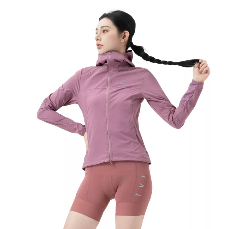 ROCKBROS mulher casaco de ciclismo YPW079 TVI com capuz rosa tamanho S