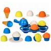Conjunto ecológico de madeira para fazer gelados para crianças LEAN TOYS 26 peças