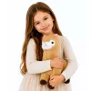 Peluche alpaca lhama LEAN TOYS animal de peluche pelo macio creme 38 cm