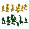 Conjunto militar LEAN TOYS soldados veículos base militar torre figuras 46 peças