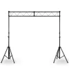 Sistema de travessa de luzes STAND4ME LTS 1 DJ-gate com pernas de tripé, 3 m de largura, carga de 60 kg, preto