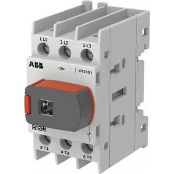 ABB OT Plus OT25G1-3BS25 A Interruptor seccionador de carga, tamanho G1, 3 polos, com manípulo (1SCA163417R1001)