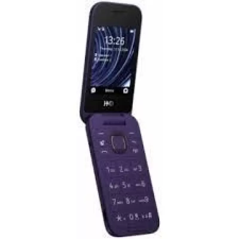HMD 2660 Flip Violeta 4G LTE Dual-SIM telemóvel de concha