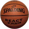 Spalding React TF-250 bola de basquetebol aprovada pela FIBA, tamanho 7, couro compósito de performance, indoor/outdoor