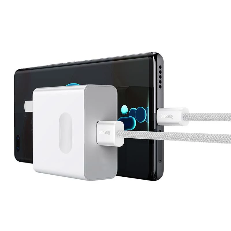 Baseus Dynamic Series cabo USB-A para USB-C 100W 2m branco