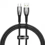 Baseus Glimmer cabo USB-A para USB-C 100W 1m preto