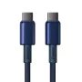 Baseus Tungsten Gold cabo USB-C para USB-C 100W PD 1m azul