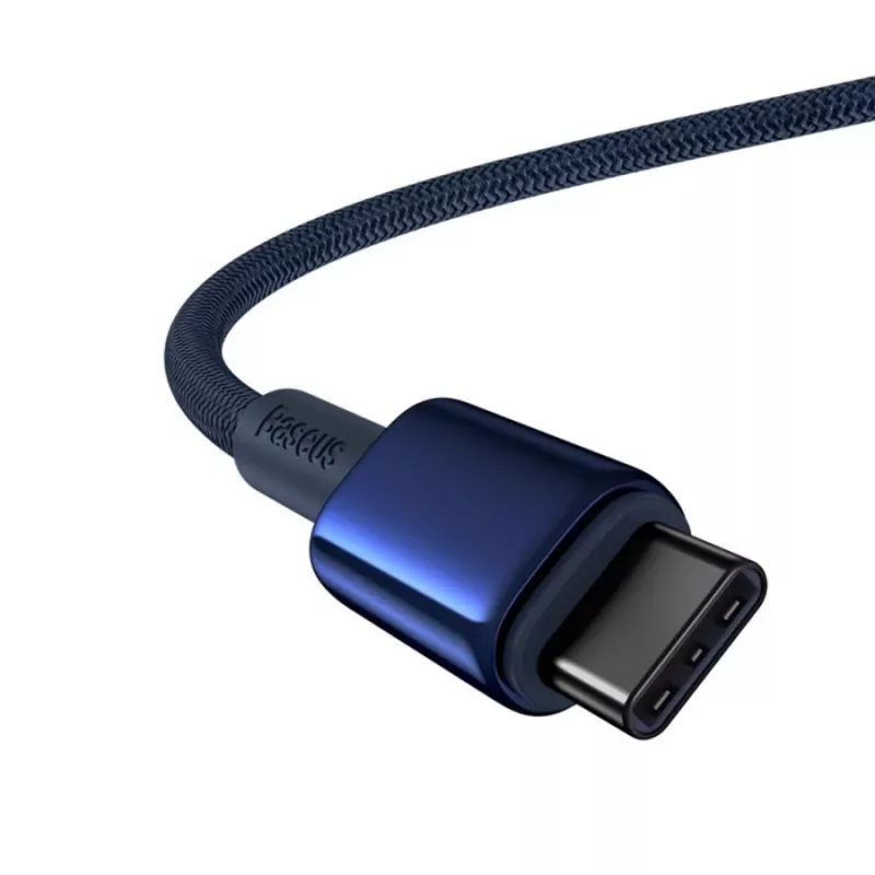 Baseus Tungsten Gold cabo USB-C para USB-C 100W PD 1m azul