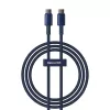 Baseus Tungsten Gold cabo USB-C para USB-C 100W PD 1m azul