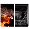 METAPEN Meatmeet X Pro termómetro de cozinha Bluetooth/Wi-Fi com app para grelhador, forno, fumador - preto