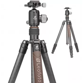 Leofoto Urban LX-284CT tripé de viagem de fibra de carbono com cabeça de esfera XB-38