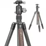 Leofoto Urban LX-284CT tripé de viagem de fibra de carbono com cabeça de esfera XB-38