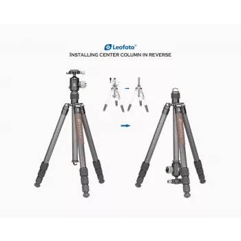 Leofoto Urban LX-284CT tripé de viagem de fibra de carbono com cabeça de esfera XB-38