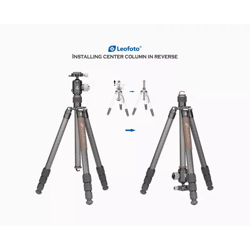 Leofoto Urban LX-284CT tripé de viagem de fibra de carbono com cabeça de esfera XB-38