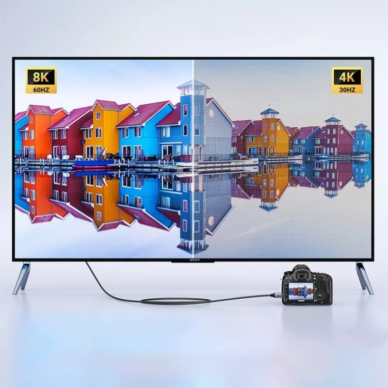 UGREEN HD163 cabo Mini-HDMI para HDMI 8K 2m preto