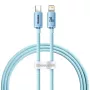 Baseus Crystal Shine cabo USB-C para Lightning 20W, 1,2m, azul