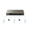 Tenda TEF1109P-8-102W Switch PoE de secretária de 9 portas com 8 portas PoE+, orçamento de 102W, 10/100 Mbps